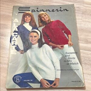 Spinnerin - #184, 1968 - Sixties Women's Fashion Items to Knit great condition!